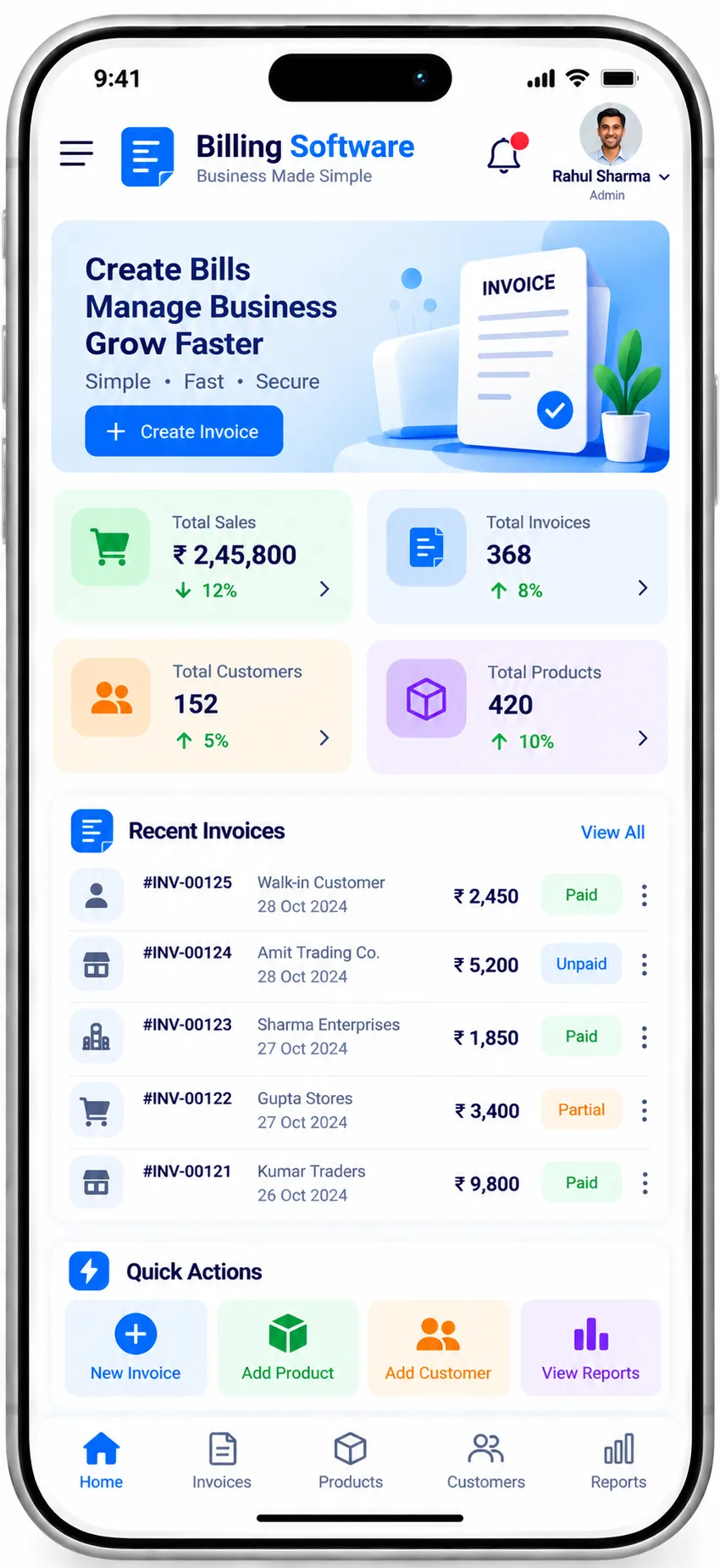 Billing Software screenshot