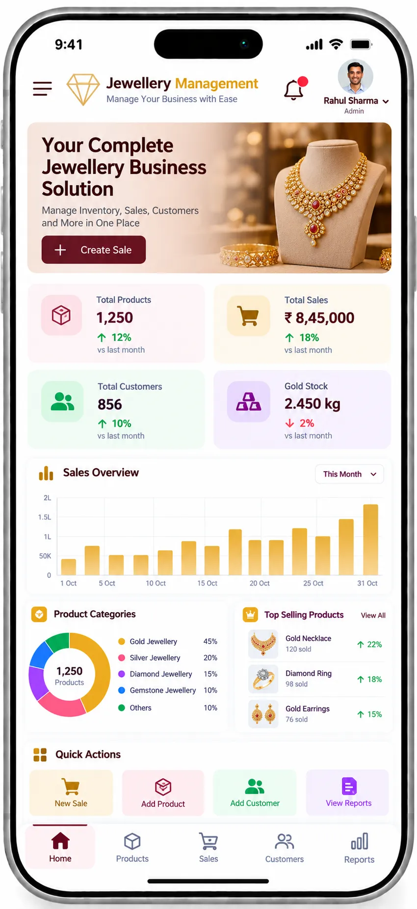 Jewellery Management Software screenshot