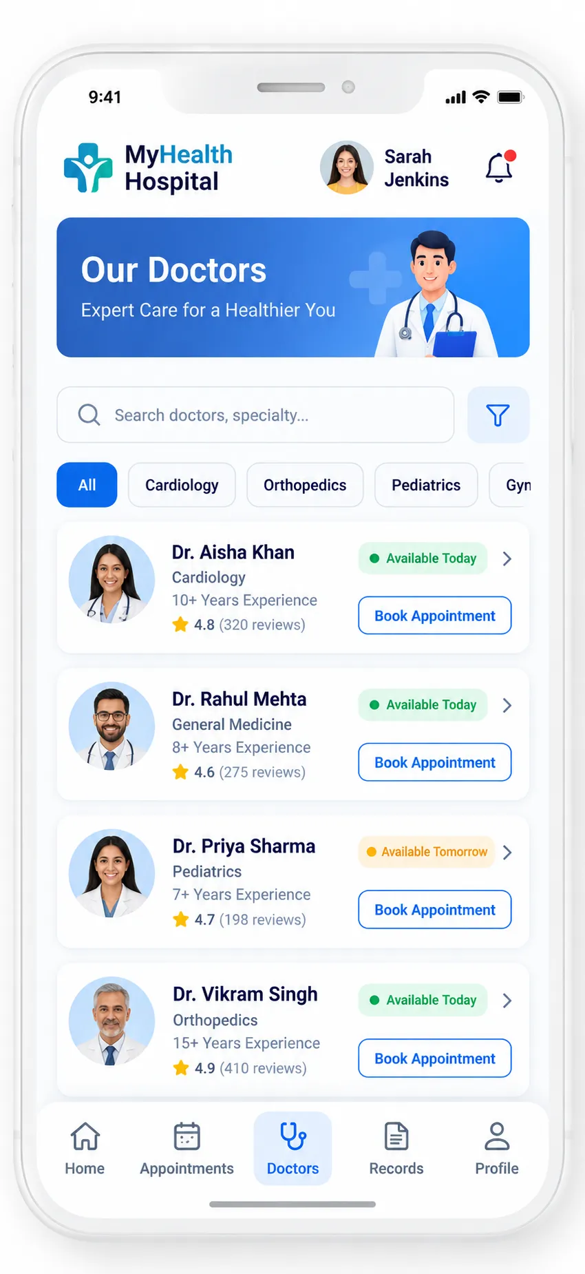 Hospital Management System screenshot