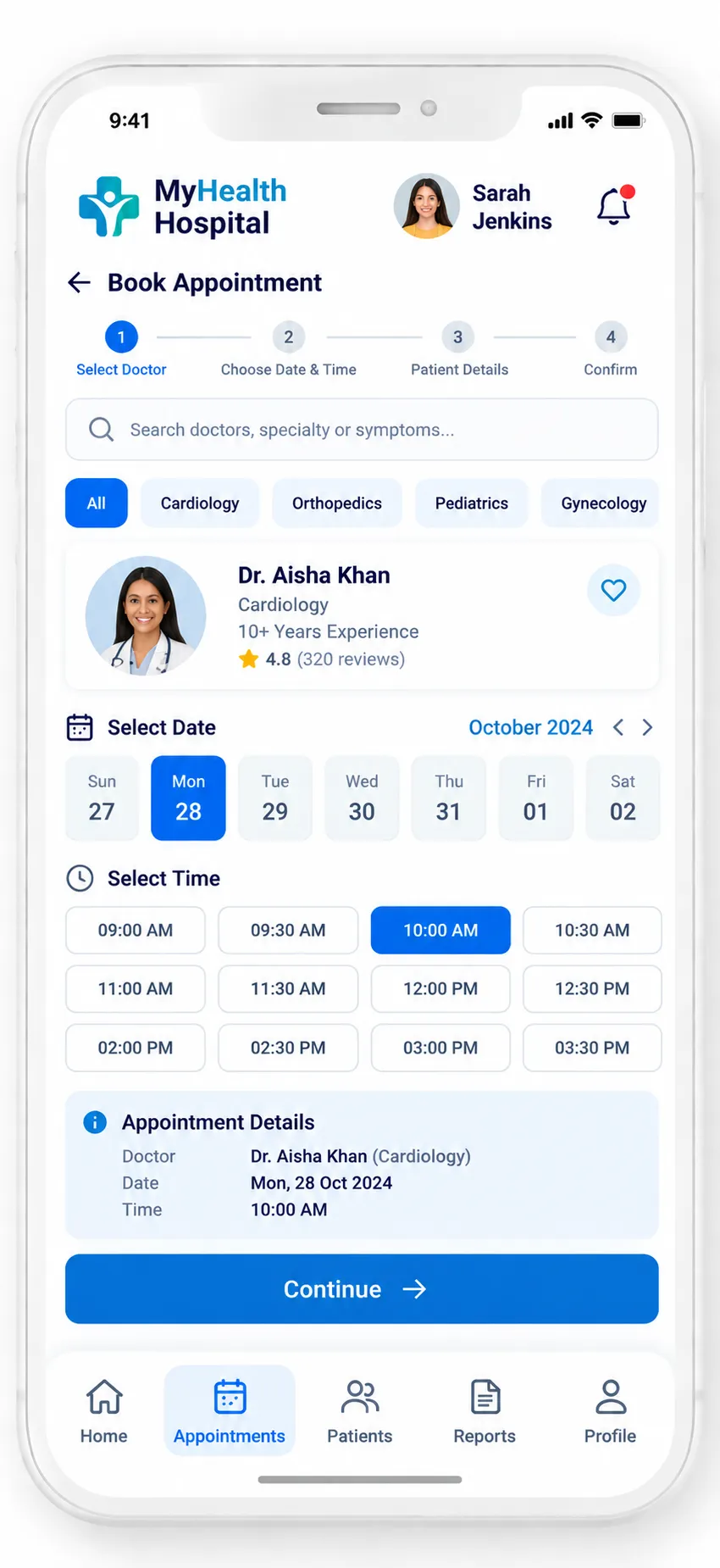 Hospital Management System screenshot