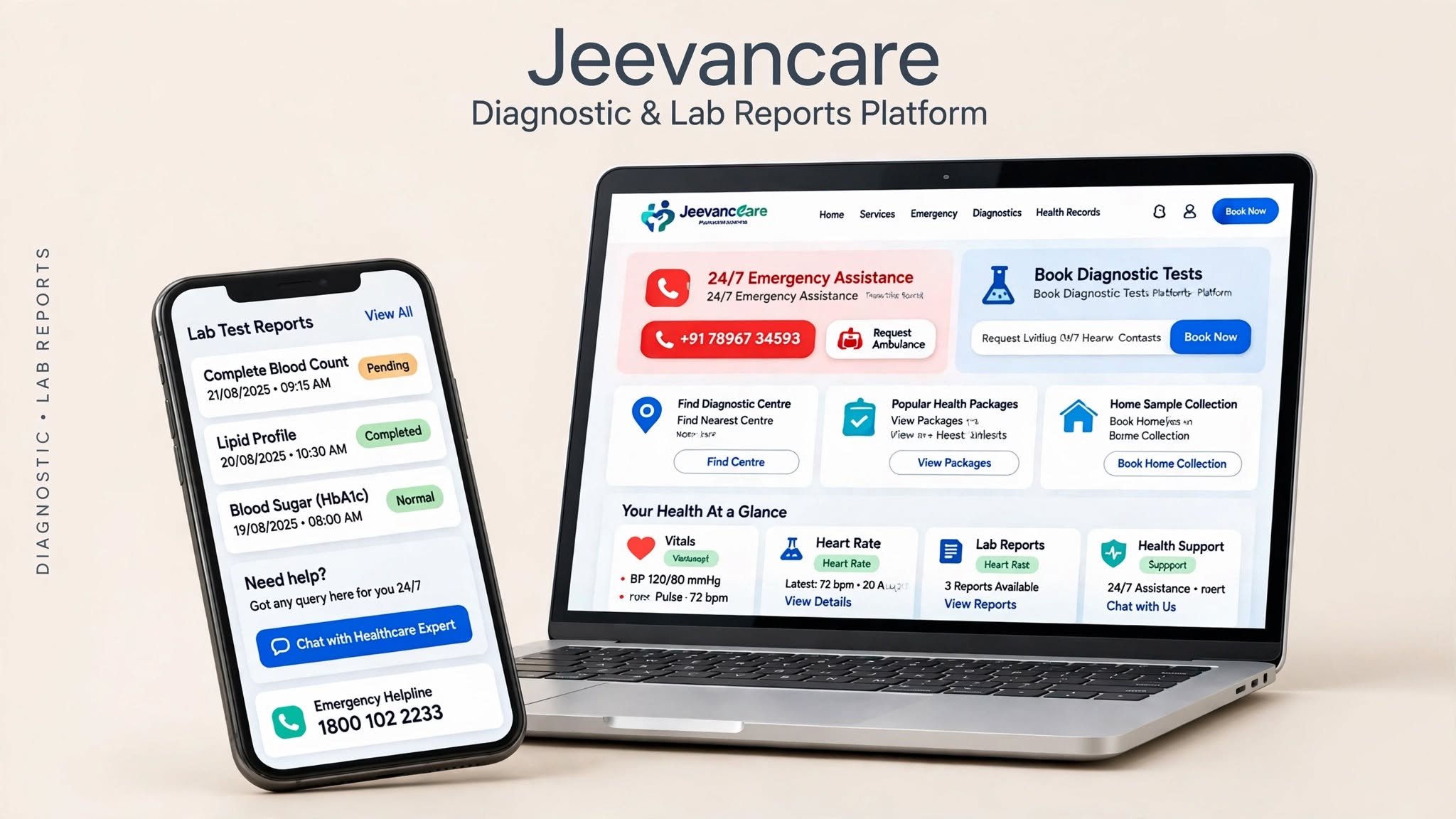 JeevanMitro Healthcare hero preview