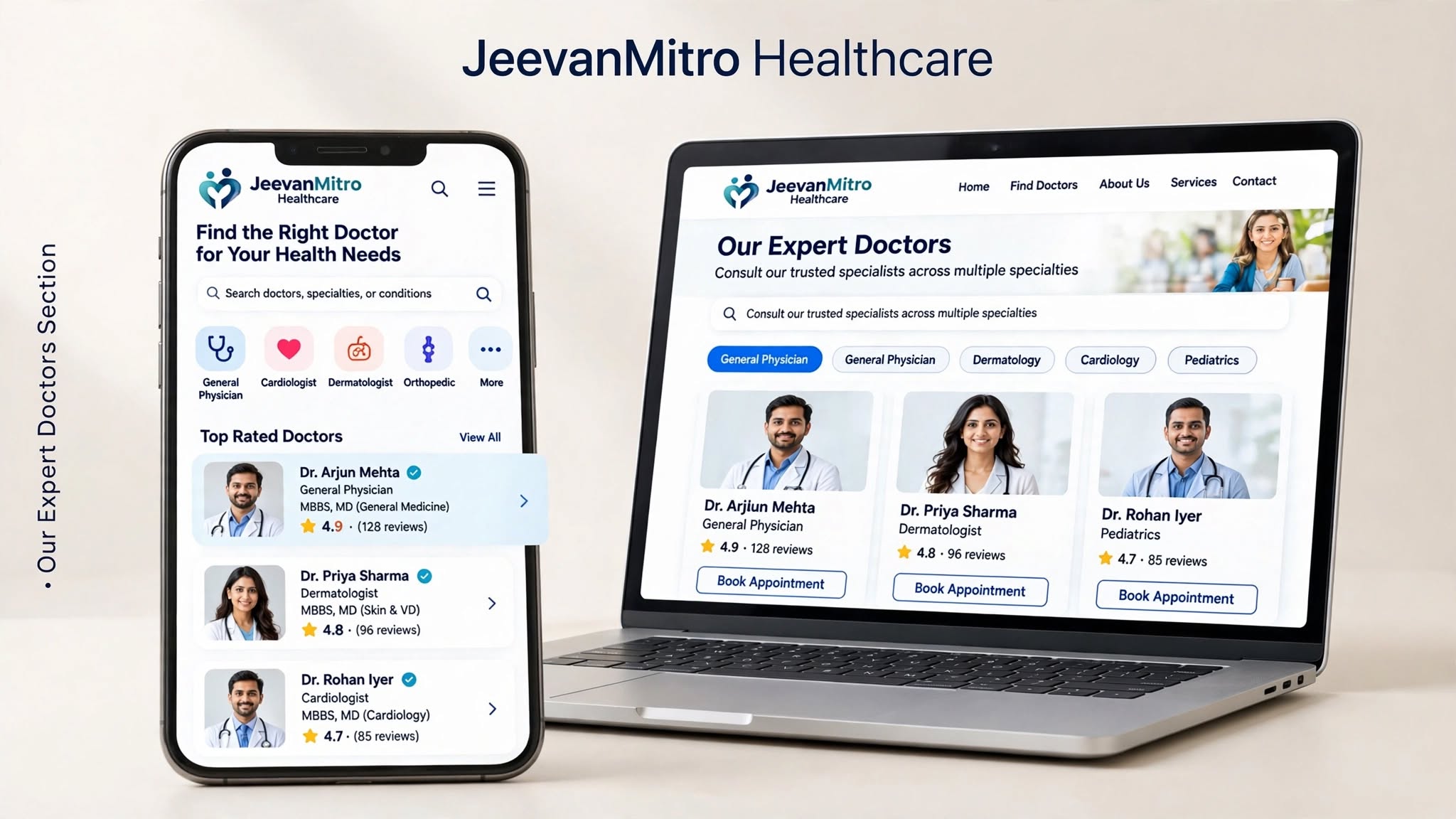 JeevanMitro Healthcare hero preview