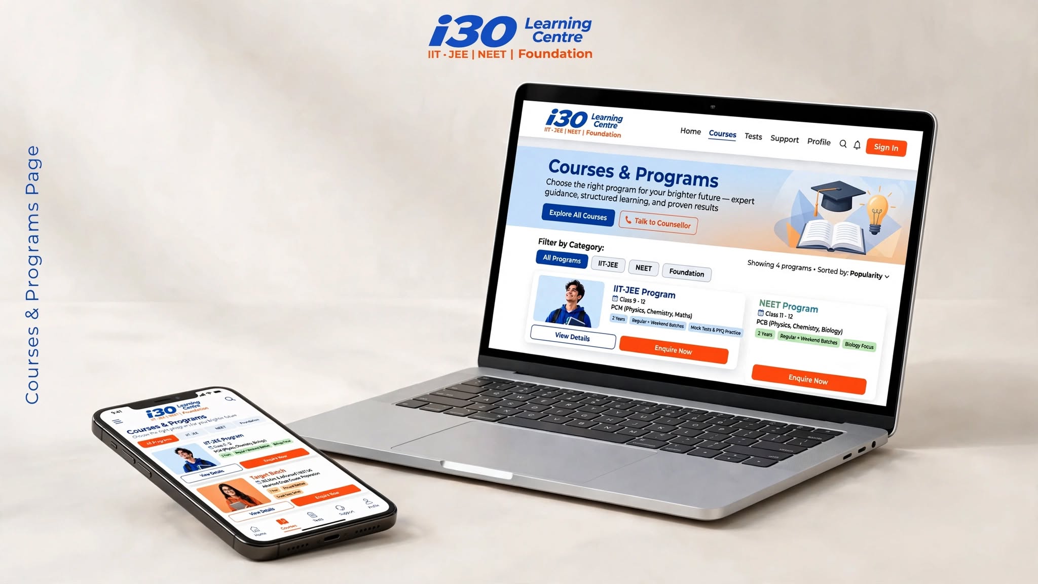 i30 Learning Center hero preview