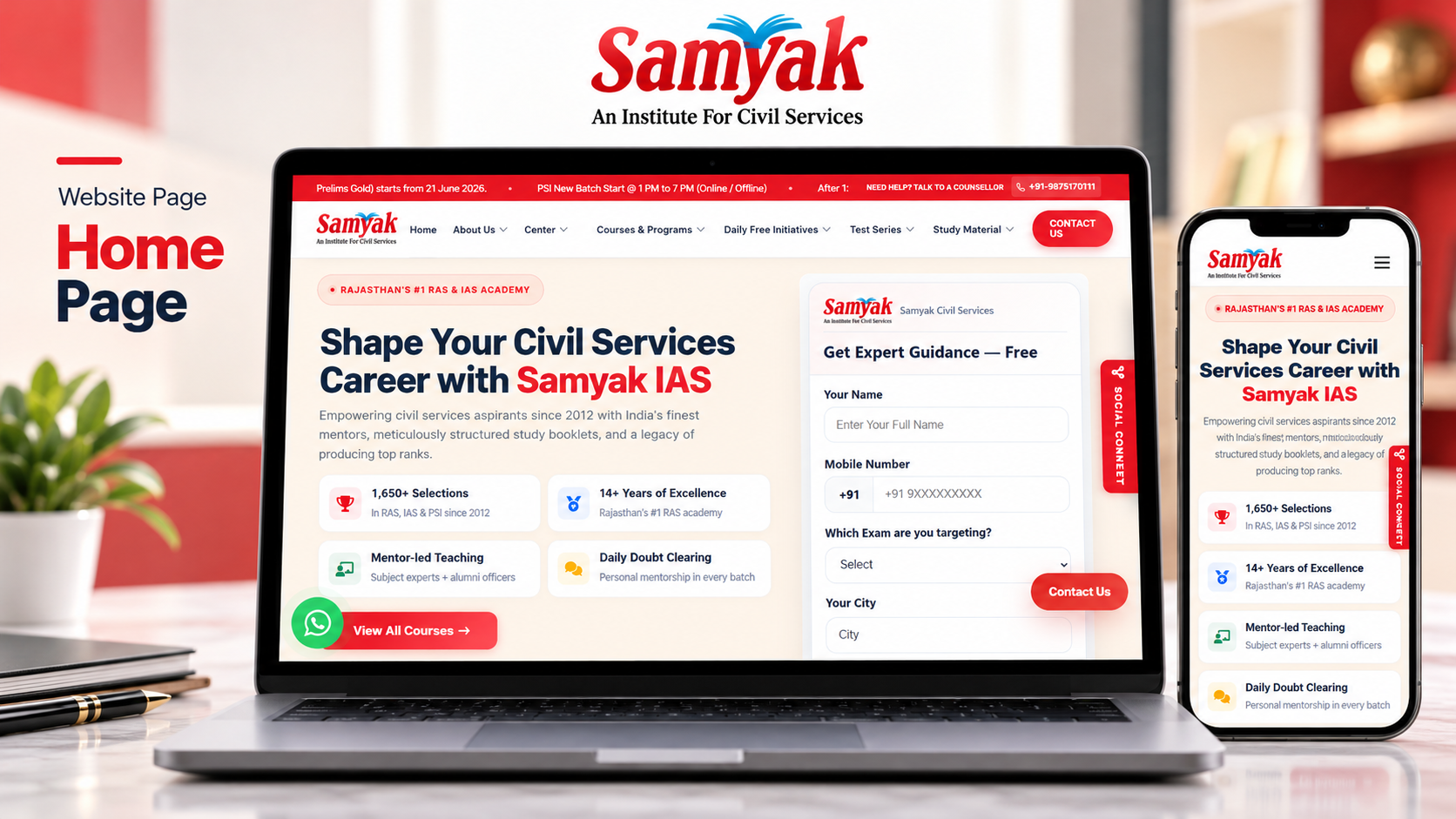 Samyak IAS – RAS & IAS Coaching Institute in Jaipur