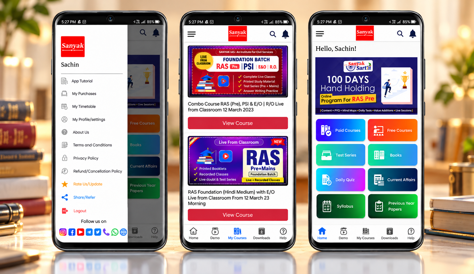 Samyak – RAS & IAS Exam Preparation App