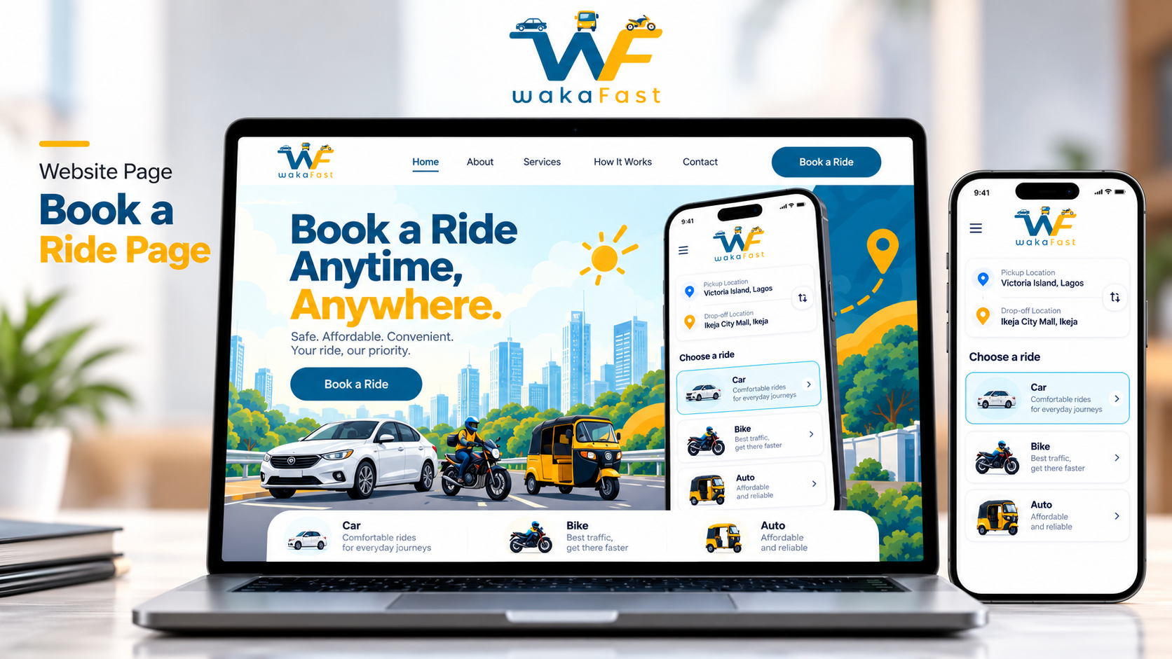 WakaFast – Travel & Tour Booking Website hero preview