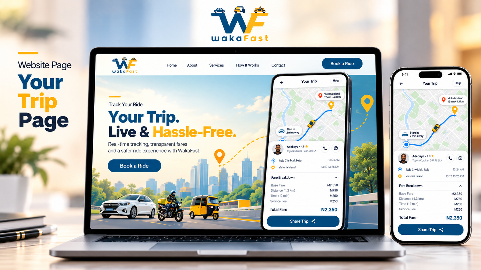 WakaFast – Travel & Tour Booking Website hero preview