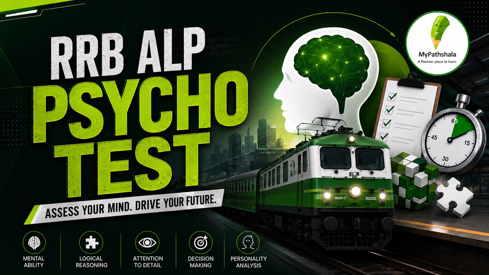 RRB ALP PSYCHO TEST {Assistant Loco Pilot}